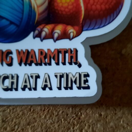 Alternative view of Quirky Bearded Dragon Vinyl Sticker