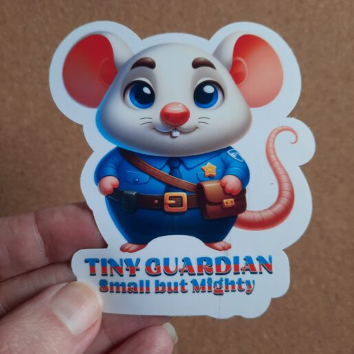 Cute Vinyl Sticker Funny Quote Mouse