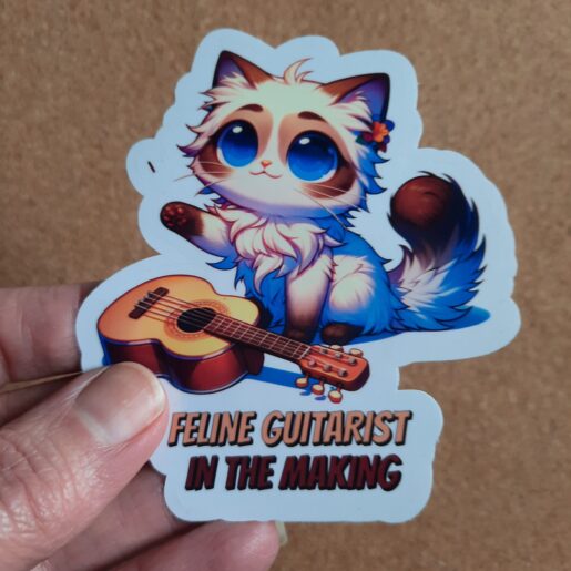 Cute Vinyl Sticker Funny Quote Cat Lover