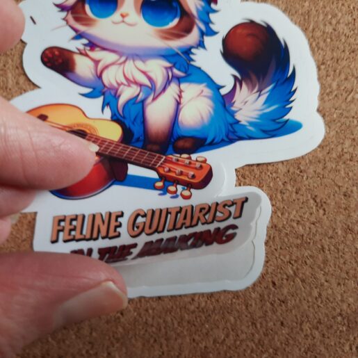 Alternative view of Cute Vinyl Sticker Funny Quote Cat Lover