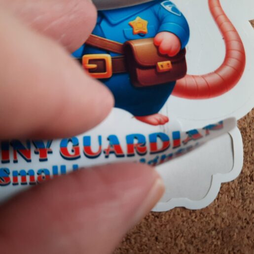 Alternative view of Cute Vinyl Sticker Funny Quote Mouse