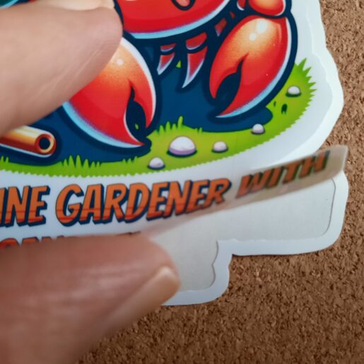 Alternative view of Vinyl Sticker Hermit Crab Lover with Funny Quote