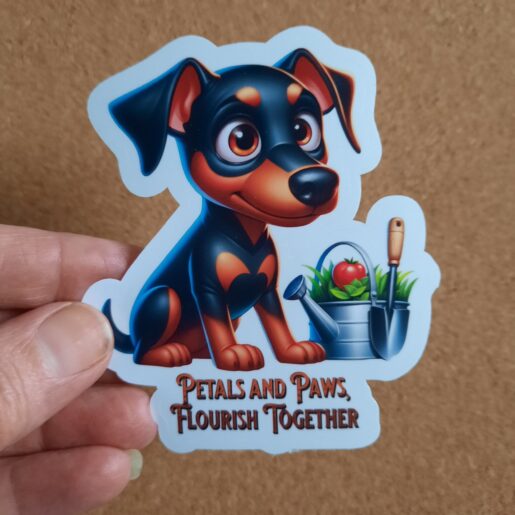 Funny Quote Vinyl Dobermann Sticker