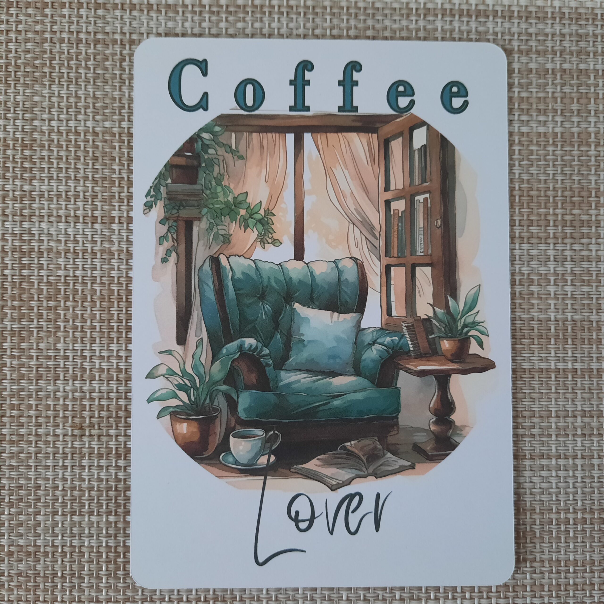 Coffee Lover Scrapbook Sticker Bundle Blue-green. - Image 6