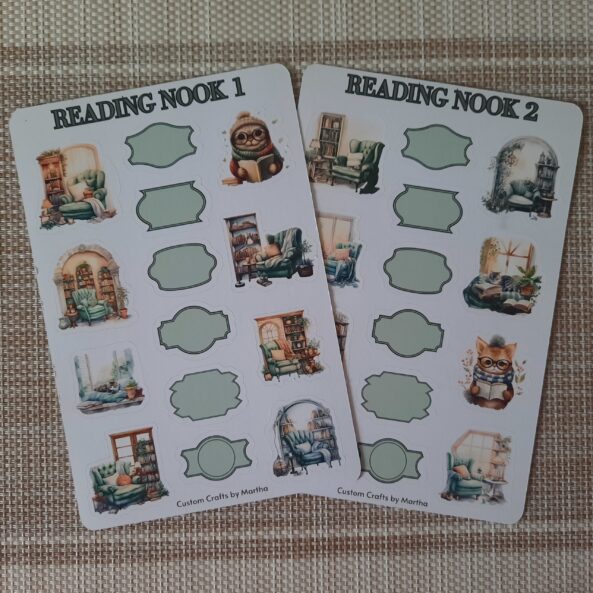 Mega scrapbooking Kit for Reading Lovers. 30-Sheet Sticker set, Day Stickers for your Planner or Notepad - Image 5