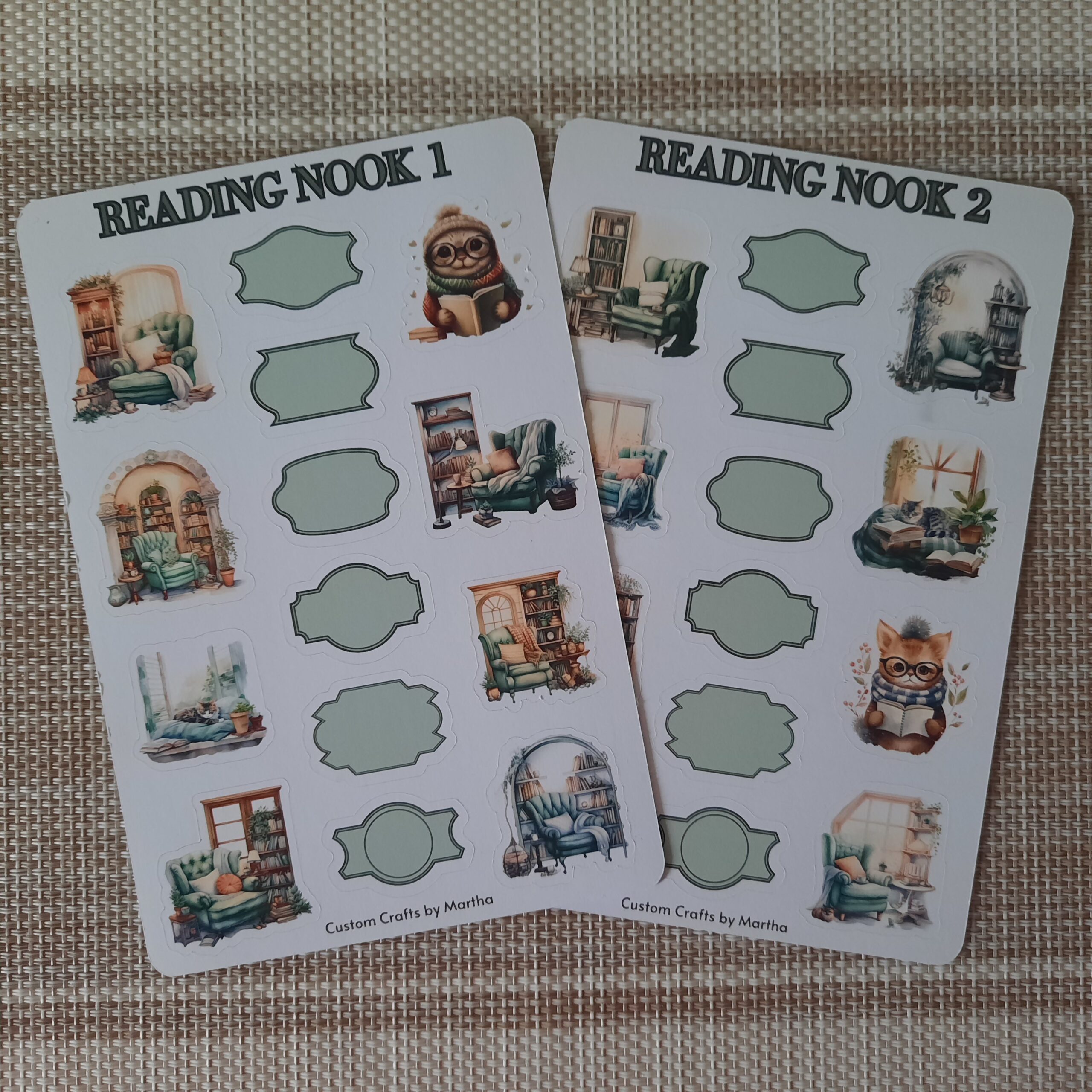 Mega scrapbooking Kit for Reading Lovers. 30-Sheet Sticker set, Day Stickers for your Planner or Notepad - Image 5