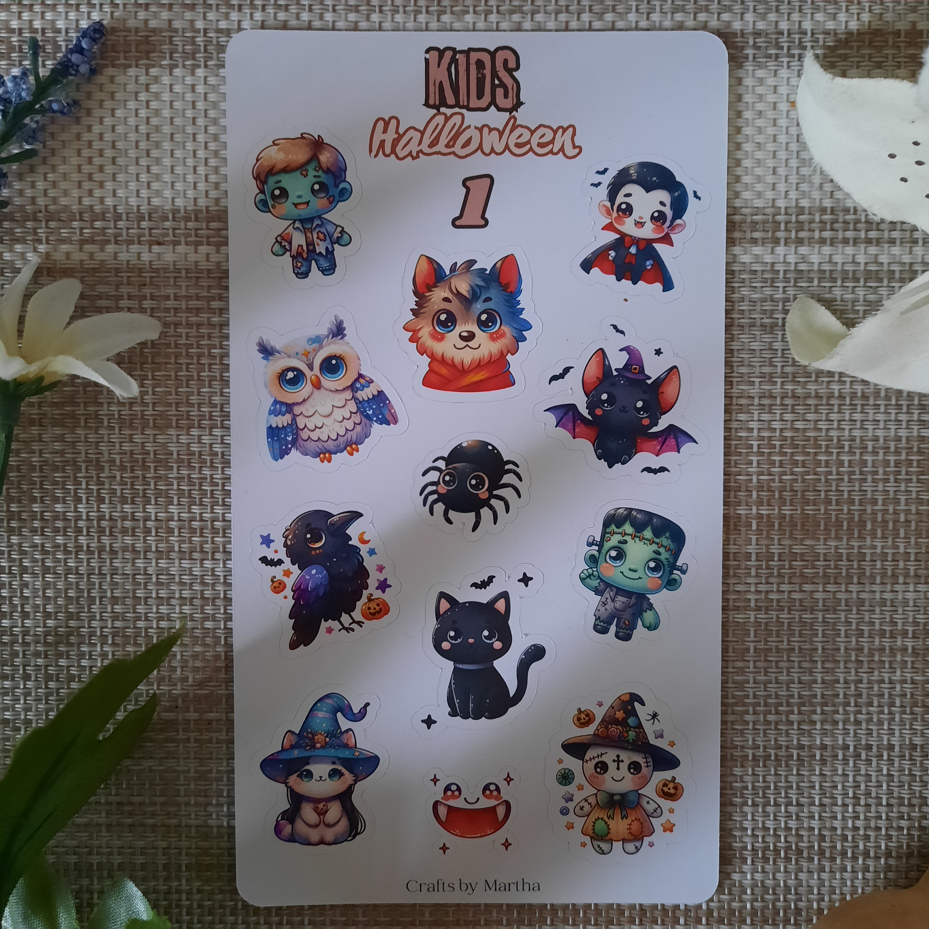 3-sheet Sticker Set Halloween Kids Stickers.