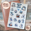 Easter Sticker sheet with blue decor