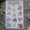 Kawaii halloween Pumpkin style sticker sheet